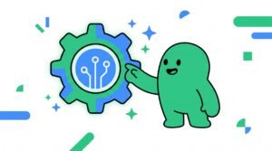Ilustração de negócio local explorando inteligência artificial